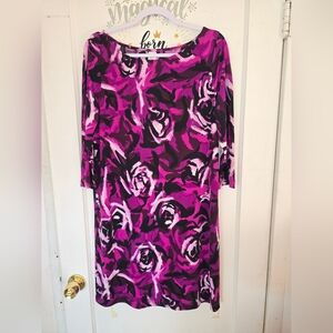 Floral Print Women's Dress EUC Size Large